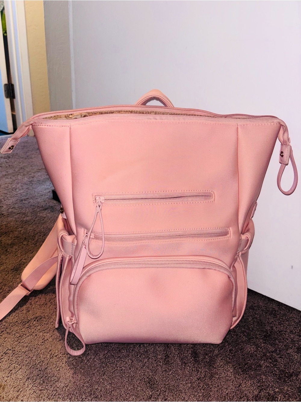 Everyday Pink Backpack diaper - Women's Convertible Bag